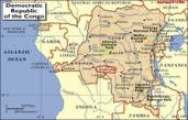 map of Congo marked smaller